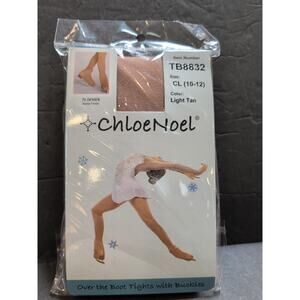ChloeNoel Over the Boot Ice Skating Tights 8832 Girls Size 10-12